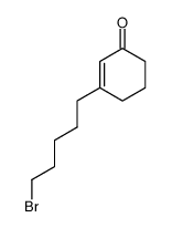 3-(5-Bromopentyl)-2-cyclohexen-1-one Structure