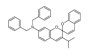 2,2'-Spirobi[2H-1-benzopyran]-7-amine, 3-(1-methylethyl)-N,N-bis(phenylmethyl)- Structure