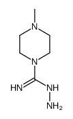 1-Piperazinecarboximidicacid,4-methyl-,hydrazide(9CI)结构式