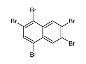 1,2,4,6,7-pentabromonaphthalene Structure