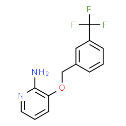 2-amino-3-(3-trifluoromethylbenzyloxy)pyridine结构式