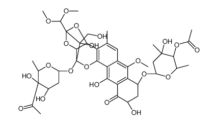 Trioxacarcin A,14,17-deepoxy-14,17-dihydroxy Structure