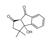 (3aS,8aS)-3a-hydroxy-3,3-dimethyl-2,3,3a,8a-tetrahydrocyclopenta[a]indene-1,8-dione Structure