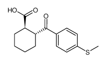 TRANS-2-(4-THIOMETHYLBENZOYL)CYCLOHEXANE-1-CARBOXYLIC ACID Structure