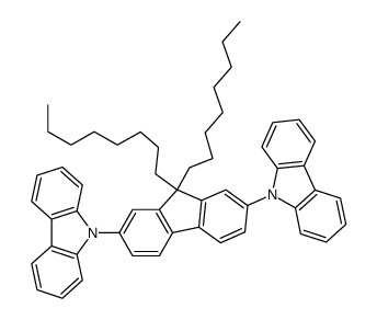 2,7-双(咔唑-9-基)-9,9-二辛基芴结构式