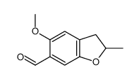 5-methoxy-2-methyl-2,3-dihydro-1-benzofuran-6-carbaldehyde structure