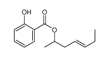 hept-4-en-2-yl 2-hydroxybenzoate结构式