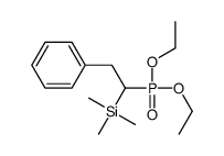 (1-diethoxyphosphoryl-2-phenylethyl)-trimethylsilane结构式