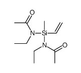 N-[[acetyl(ethyl)amino]-ethenyl-methylsilyl]-N-ethylacetamide Structure