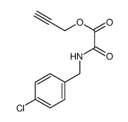 prop-2-ynyl 2-[(4-chlorophenyl)methylamino]-2-oxoacetate Structure