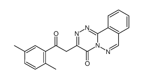 3-<2-oxo-2-(2,5-dimethylphenyl)ethyl>-4H-as-triazino<3,4-a>phthalazin-4-one结构式