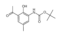 3-N-BOC-AMINO-2-HYDROXY-5-METHYLACETOPHENONE structure