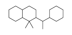 7-(1-cyclohexylethyl)-8,8-dimethyl-2,3,4,4a,5,6,7,8a-octahydro-1H-naphthalene结构式