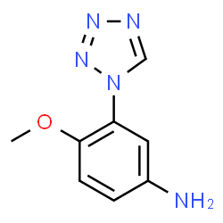 4-methoxy-3-(1H-1,2,3,4-tetrazol-1-yl)aniline结构式