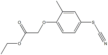 ethyl 2-(2-methyl-4-thiocyanatophenoxy)acetate结构式