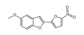 5-methoxy-2-(5-nitrofuran-2-yl)-1-benzofuran结构式