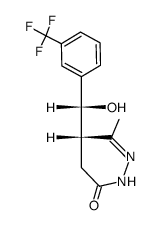 (S)-5-((R)-hydroxy(3-(trifluoromethyl)phenyl)methyl)-6-methyl-4,5-dihydropyridazin-3(2H)-one结构式