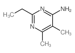 2-ethyl-5,6-dimethyl-pyrimidin-4-amine Structure