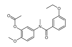 [5-[(3-ethoxybenzoyl)-methylamino]-2-methoxyphenyl] acetate Structure