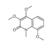 3,4,8-trimethoxy-1-methylquinolin-2-one结构式