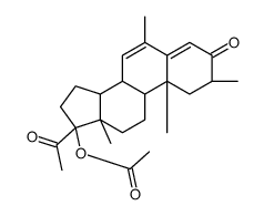 (2α)-乙酸甲基孕甾醇酯结构式