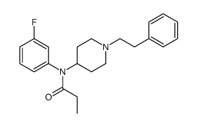 N-(3-fluorophenyl)-N-[1-(2-phenylethyl)piperidin-4-yl]propanamide结构式