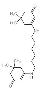 3-[6-[(5,5-dimethyl-3-oxo-1-cyclohexenyl)amino]hexylamino]-5,5-dimethyl-cyclohex-2-en-1-one结构式