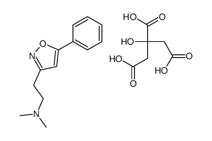 2-(carboxymethyl)-2,4-dihydroxy-4-oxobutanoate,dimethyl-[2-(5-phenyl-1,2-oxazol-3-yl)ethyl]azanium Structure