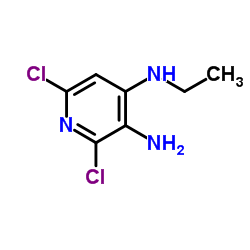 2,6-Dichloro-N4-ethyl-3,4-pyridinediamine Structure