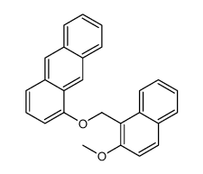 1-[(2-methoxynaphthalen-1-yl)methoxy]anthracene结构式