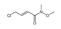 4-chloro-N-methoxy-N-methylbut-2-enamide结构式