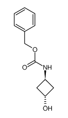 benzyl (trans-3-hydroxycyclobutyl)carbamate Structure