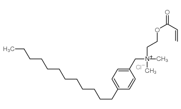 (p-dodecylbenzyl)dimethyl[2-[(1-oxoallyl)oxy]ethyl]ammonium chloride结构式