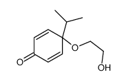 4-(2-hydroxyethoxy)-4-propan-2-ylcyclohexa-2,5-dien-1-one Structure