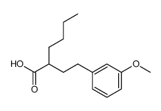 α-Butyl-γ-(m-methoxy-phenyl)-buttersaeure结构式