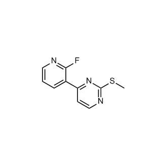 4-(2-Fluoropyridin-3-yl)-2-(methylthio)pyrimidine structure