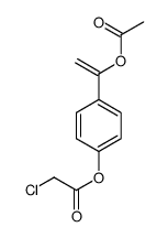 [4-(1-acetyloxyethenyl)phenyl] 2-chloroacetate Structure