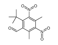 2-tert-butyl-4,6-dimethyl-3,5-dinitrobenzaldehyde Structure