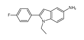 1-ethyl-2-(4-fluorophenyl)-1H-indol-5-amine Structure