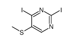 2,4-diiodo-5-methylsulfanylpyrimidine结构式