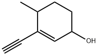 2-Cyclohexen-1-ol, 3-ethynyl-4-methyl- (6CI) structure