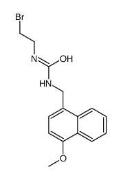 1-(2-Bromoethyl)-3-(4-methoxy-1-naphthalenemethyl)urea结构式