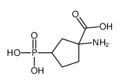 1-amino-3-phosphonocyclopentane-1-carboxylic acid Structure