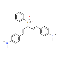 1,5-Bis(4-dimethylaminophenyl)-3-phenylsulfonyl-1,4-pentadiene Structure