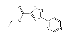 ethyl 3-pyrimidin-4-yl-1,2,4-oxadiazole-5-carboxylate Structure