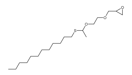 2-((2-(1-(dodecylthio)ethoxy)ethoxy)methyl)oxirane结构式