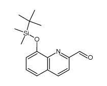 2-quinolinecarboxaldehyde, 8-[[(1,1-dimethylethyl)dimethylsilyl]oxy] Structure