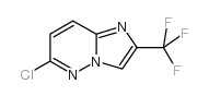 6-氯-2-(三氟甲基)咪唑并[1,2-b]吡嗪结构式