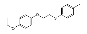 1-ethoxy-4-[2-(4-methylphenyl)sulfanylethoxy]benzene结构式