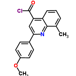 2-(4-Methoxyphenyl)-8-methyl-4-quinolinecarbonyl chloride structure